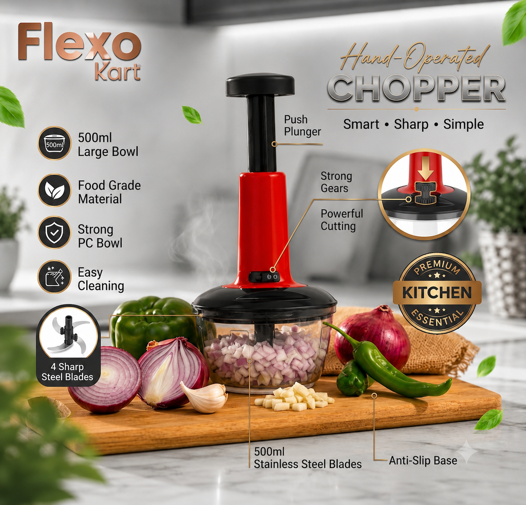Flexo Kart 6-in-1 Premium Kitchen Combo — Smart Tools for a Smarter Kitchen | Only ₹649