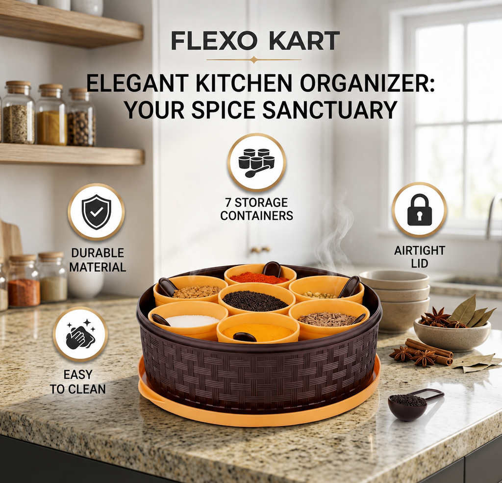Flexo Kart 6-in-1 Premium Kitchen Combo — Smart Tools for a Smarter Kitchen | Only ₹649