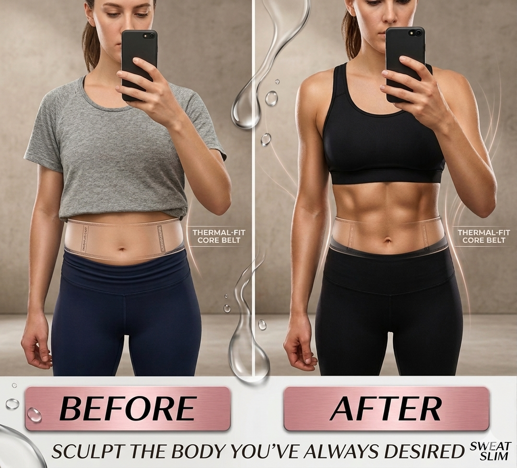Sweat Slim Belt for Men & Women – Adjustable Tummy Trimmer Waist Trainer for Fat Loss, Stomach Shaping, Back Support & Workout Sweat Enhancement (Pink)